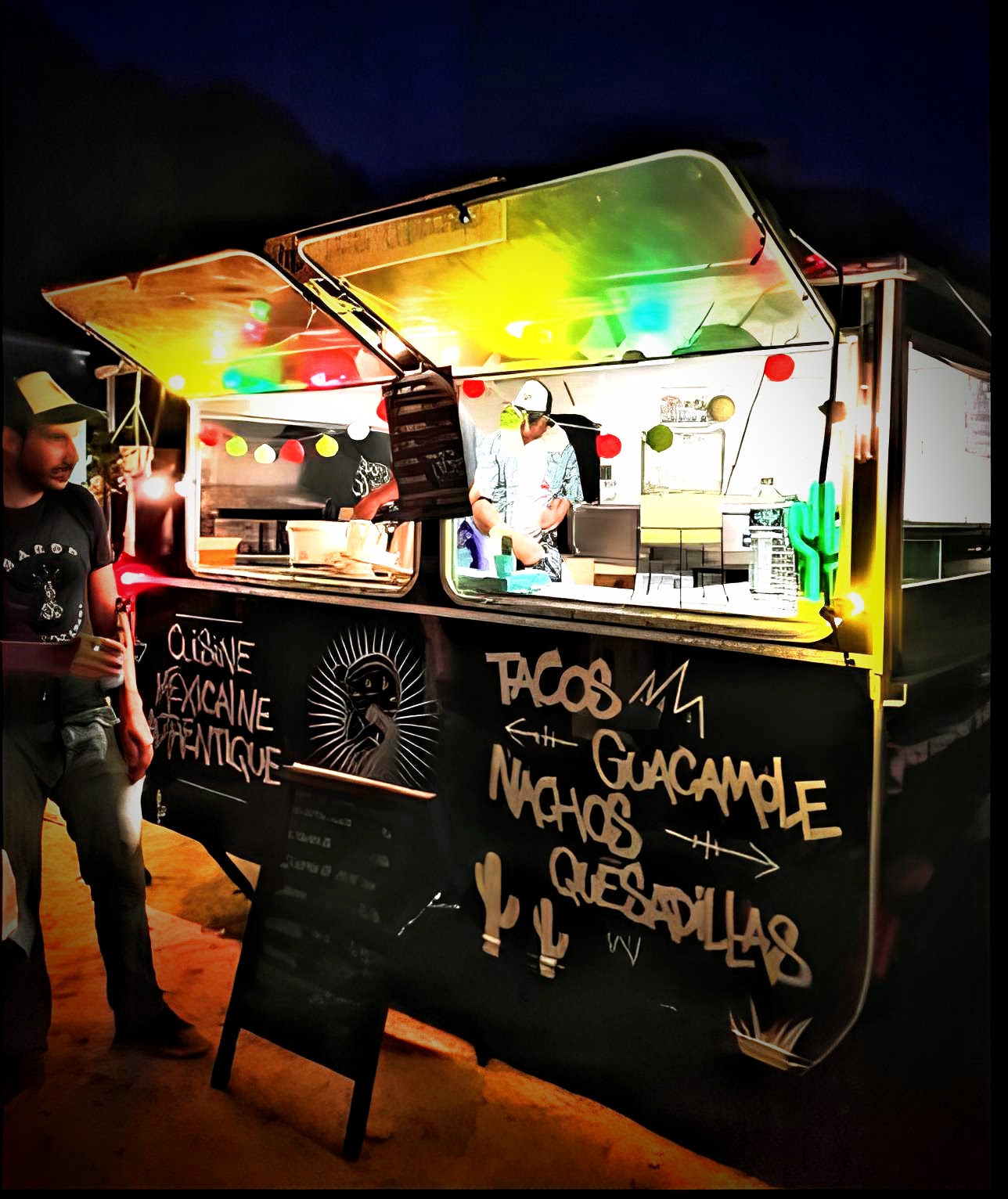 Food truck de nuit — service